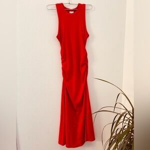 Vibrant Red Maxi Dress